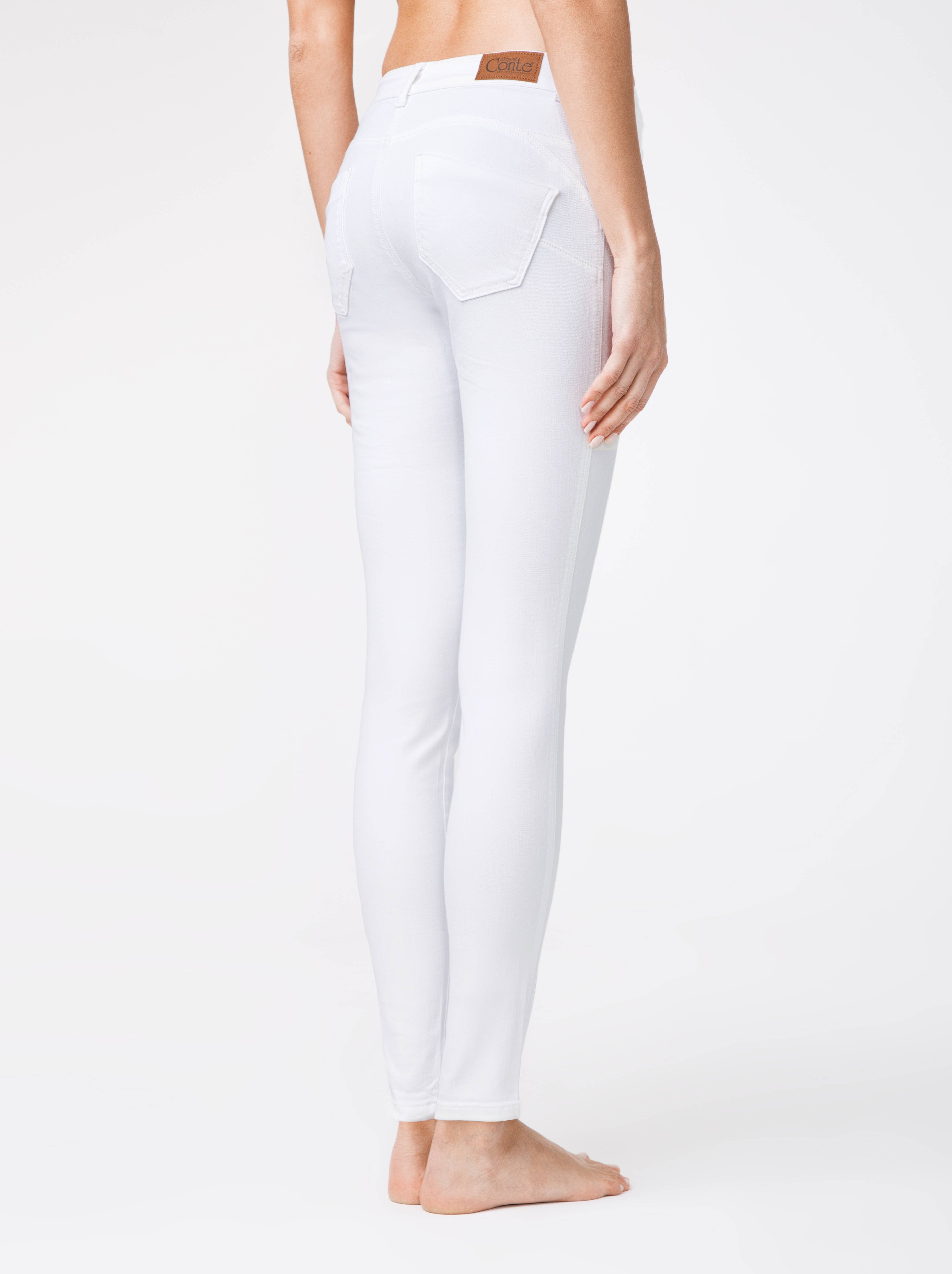 Ультракомфортные моделирующие джинсы CON-128 Conte ⭐️, цвет white, размер 164-102 - фото 1
