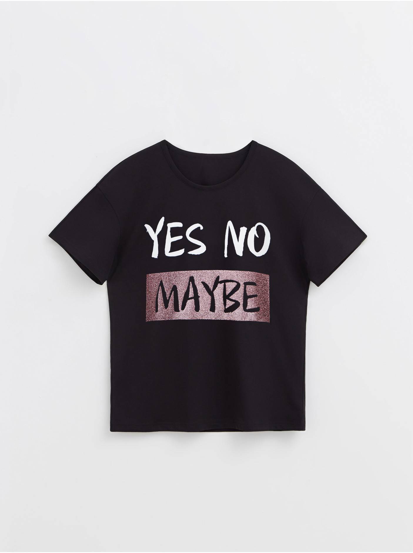 Футболка из хлопка «Maybe» LD 1242 Conte ⭐️, цвет black, размер 170-100 / xl