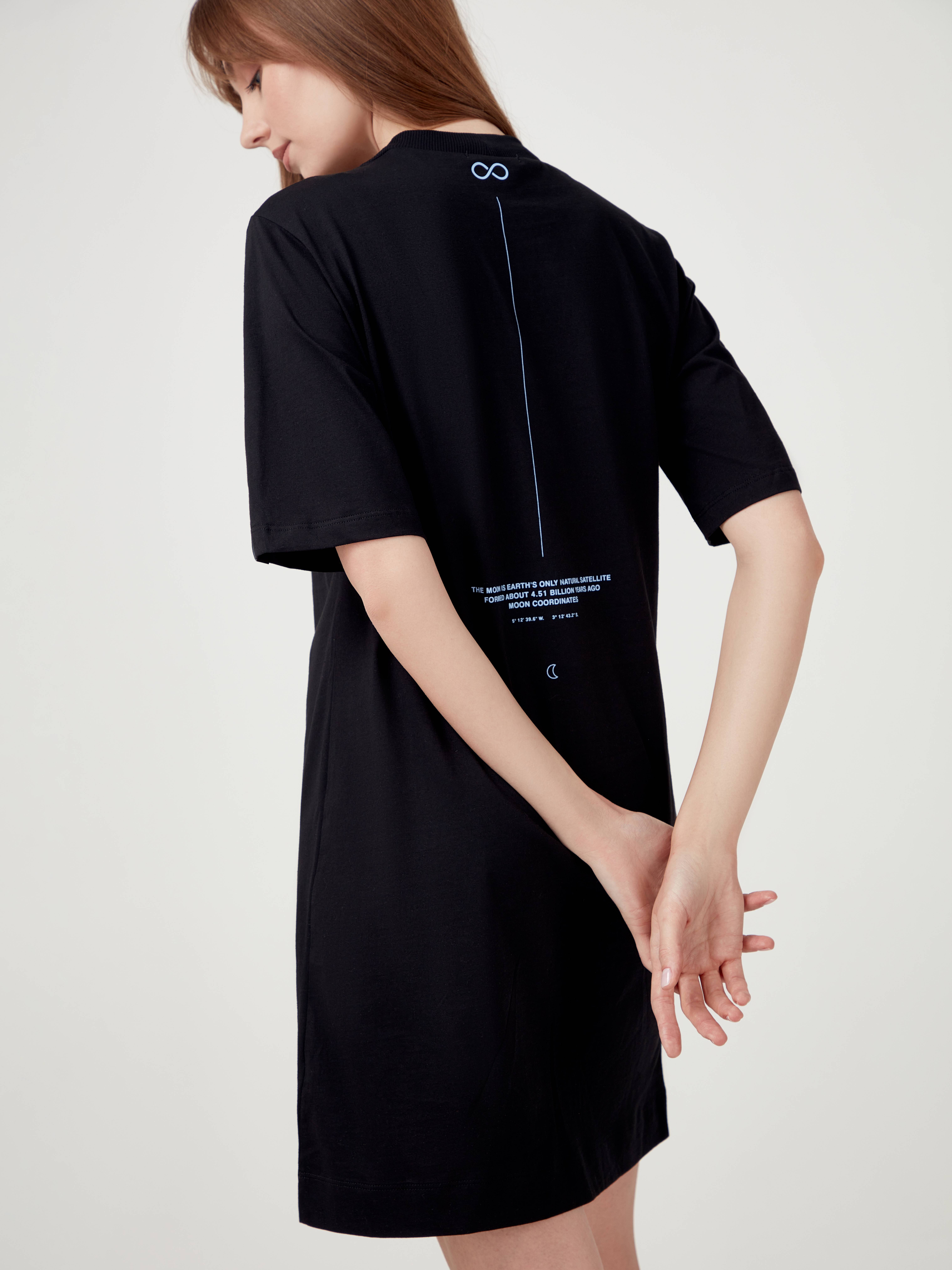 Платье из хлопка «Girl from the moon» LPL 1684 Conte ⭐️, цвет black, размер 170-84-90/xs - фото 1