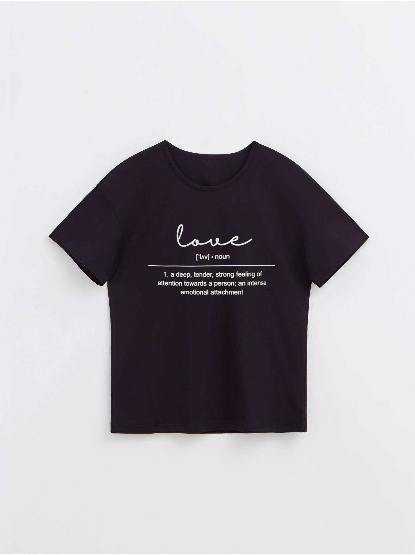 Футболка из хлопка «Love» LD 1241 Conte ⭐️, цвет black, размер 170-100 / xl