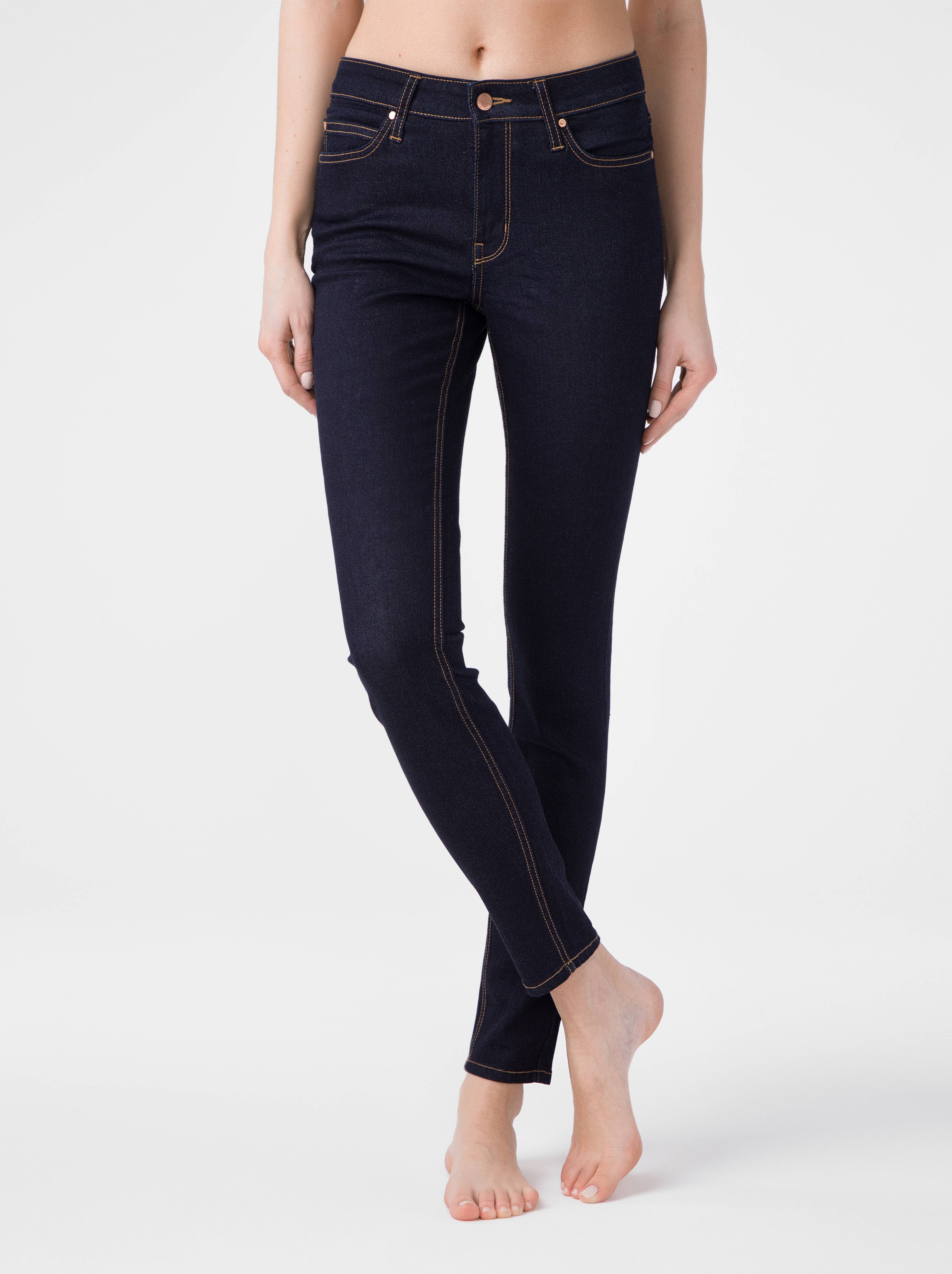 Ультракомфорные eco-friendly джинсы skinny со средней посадкой CON-183 Conte ⭐️, цвет indigo, размер 164-102 - фото 1