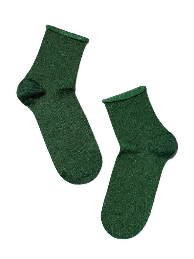 Носки женские вискозные CLASSIC (люрекс, без резинки) 17С-16СП, р.36-37, 000 темно-зеленый - 4