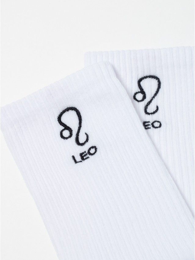 Носки женские хлопковые C FANTASY (с вышивкой) 24С-77СП, р.23-25, 663 белый - 8