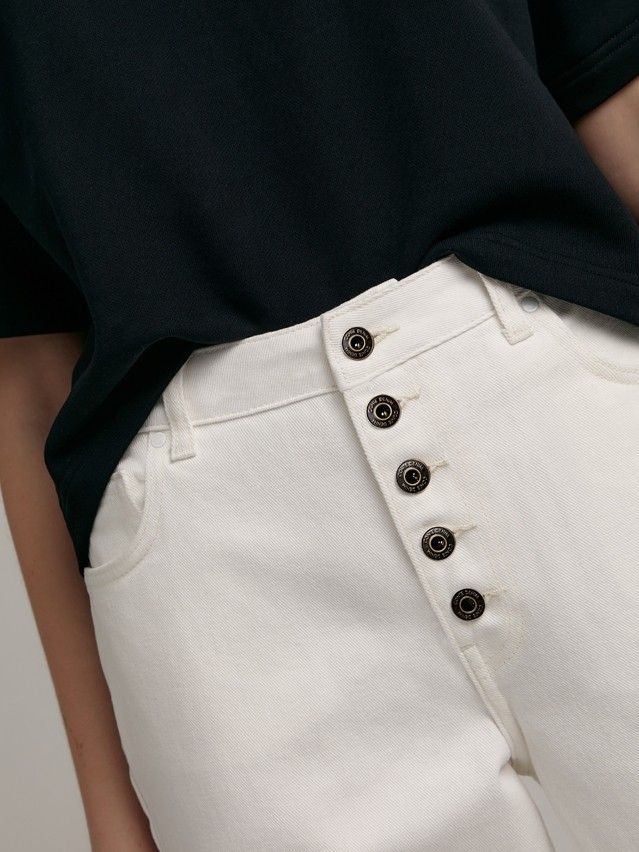 Брюки джинсовые женские CE CON-547, р.170-102, off white - 4