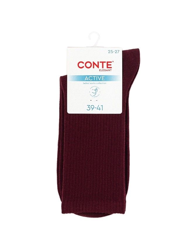 Носки женские хлопковые CE ACTIVE 20С-20СП, р.23-25, 000 темно-бордовый - 2