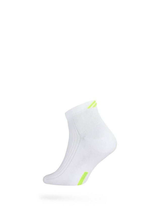 Носки мужские ACTIVE (короткие) 7С-37СП, р. 40-41, белый-салатовый, рис. 018 - 1