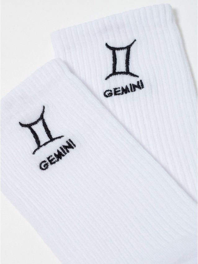 Носки женские хлопковые C FANTASY (с вышивкой) 24С-77СП, р.23-25, 639 белый - 9