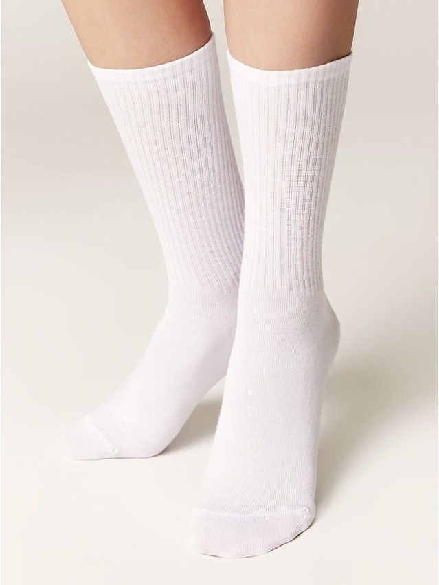 Носки женские хлопковые C FANTASY (с вышивкой) 24С-77СП, р.23-25, 667 белый - 3