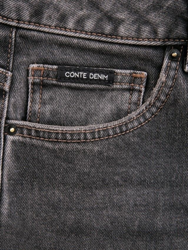 Джинсы жен. C CON-951, р.164-90, washed black - 15