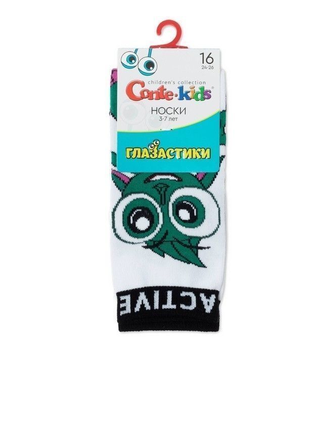 Носки детские CK ГЛАЗАСТИКИ 21С-9СП, р.16, 620 белый - 7