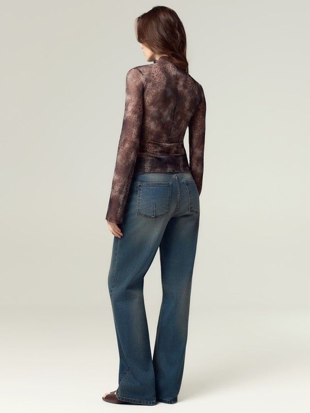 Джемпер женский C LD 3486, р.170-84, blue leopard - 3