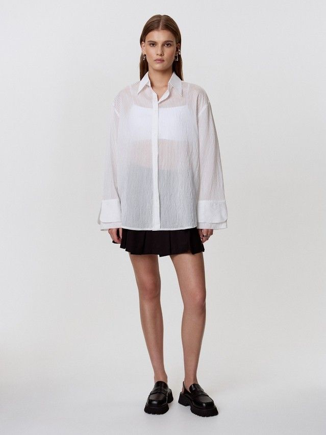 Рубашка женская C LRU 3434, р.170-84-90, white - 4