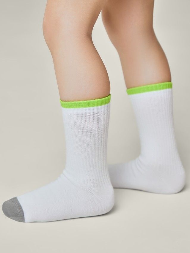 Носки детские CK ACTIVE 20С-167СП, р.16, 1021 белый-салатовый - 4