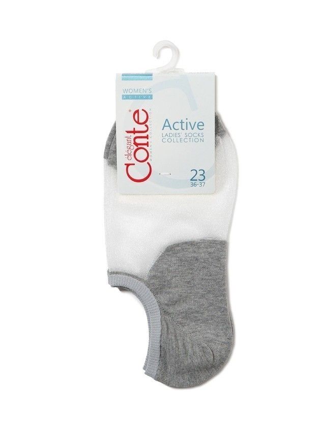 Носки женские хлопковые ACTIVE (ультракороткие) 18С-4СП, р. 36-37, 000 серый - 3