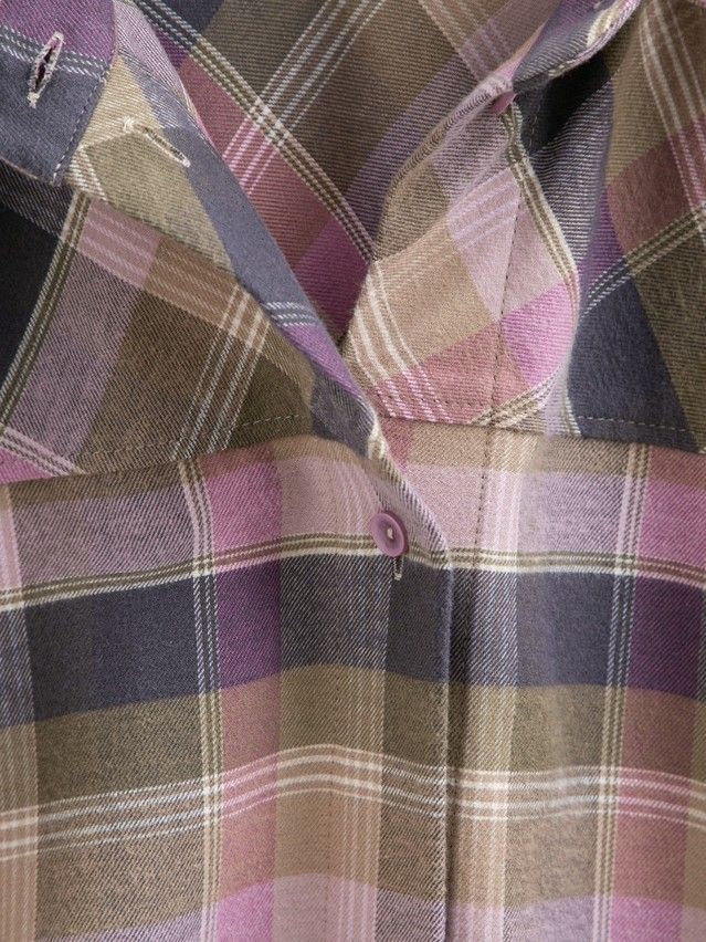 Рубашка жен. C LRU 3659, р.170-84-90, pink-check - 8