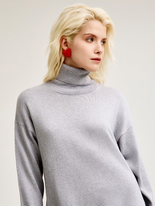 Джемпер женский CE LDK24109 24С-109СП, р.170-84, dark gray melange - 1