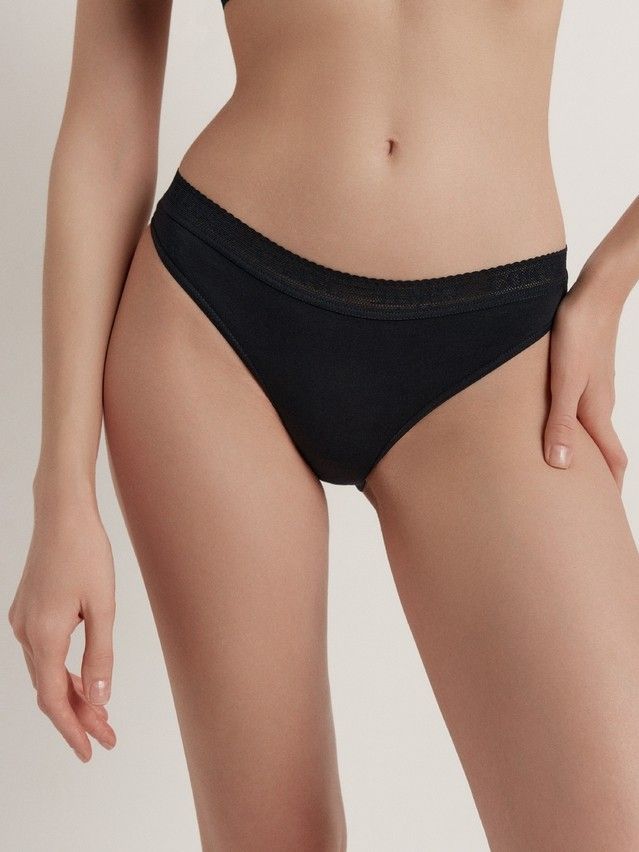 Трусы женские CE PRINT DOTS LB 2545, р.90, black - 1