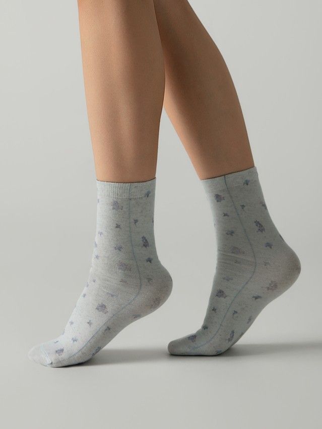 Носки женские C FLOWERS 20С-107/3СП, р.23-25, 1150 голубой - 3