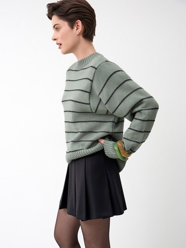 Джемпер женский CE LDK24114 24С-114СП, р.170-84, khaki-black - 4