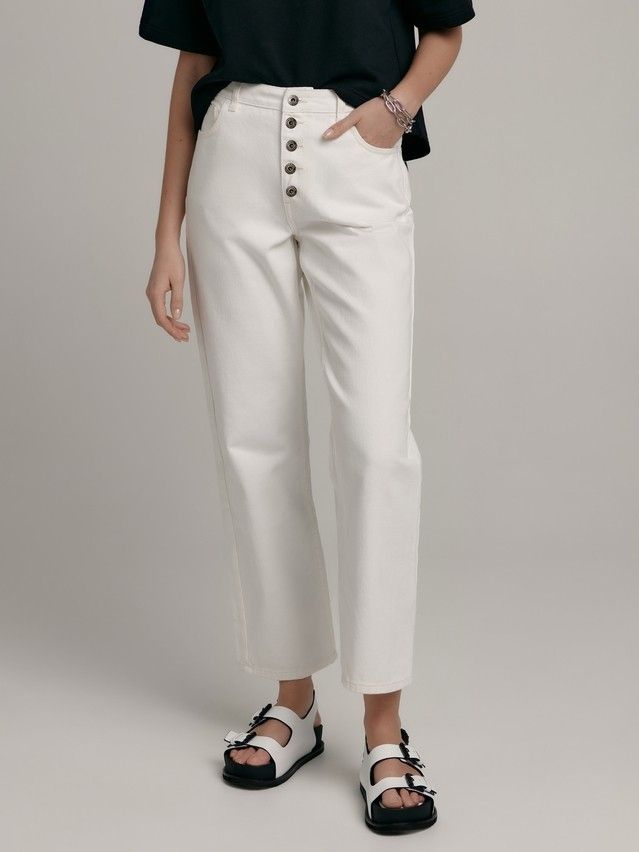 Брюки джинсовые женские CE CON-547, р.170-102, off white - 1