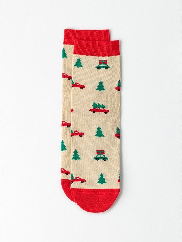 Носки женские хлопковые CE NEW YEAR 21С-76СП, р.23-25, 1027 бежевый - 3