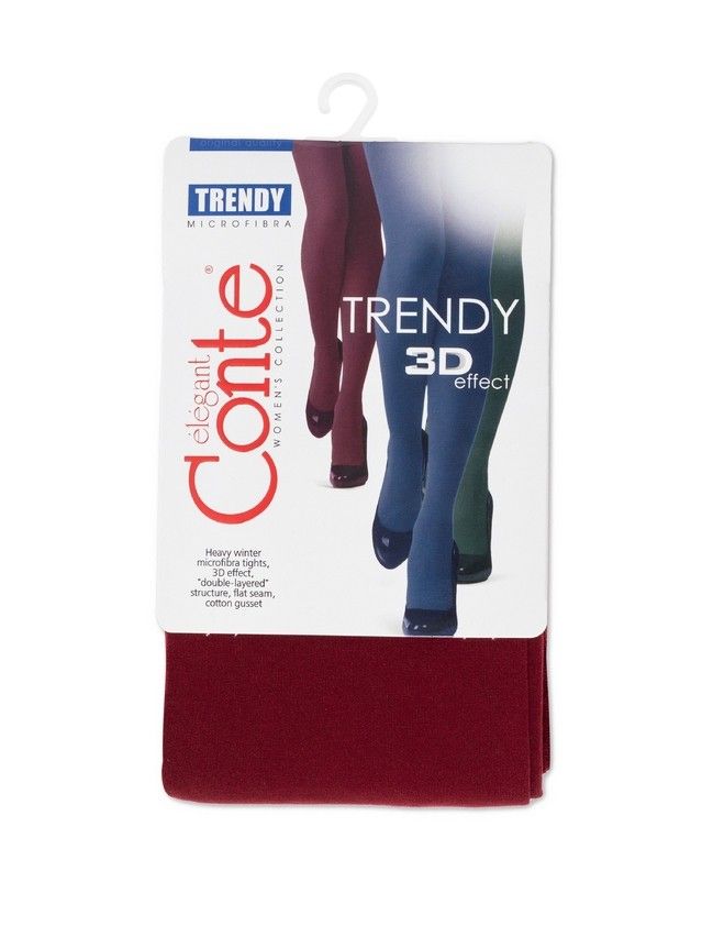 Колготки женские CE TRENDY 150, р.2, carmine - 2