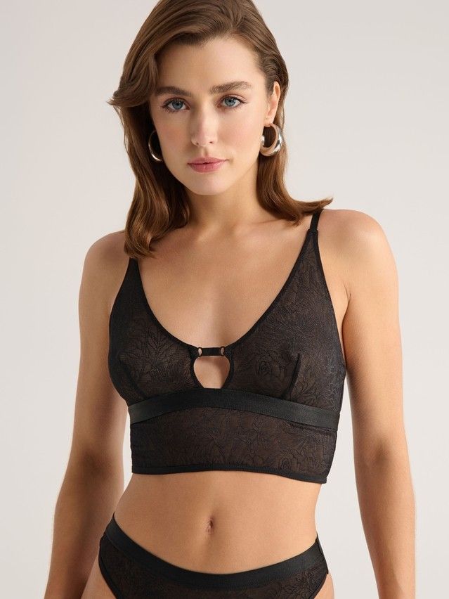 Бюстье женское CE FLORAL TATTOO LBE 2871, р.170-84, black - 1