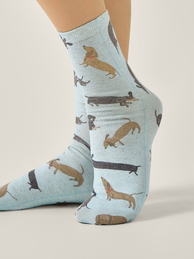 Носки женские CE FANTASY 20С-107/1СП, р.23-25, 734 голубой - 2