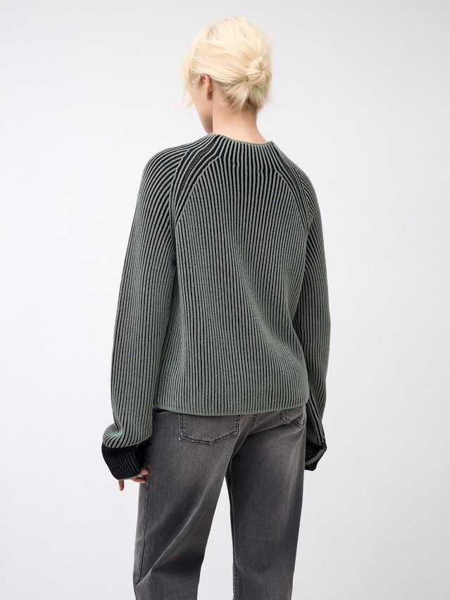 Джемпер женский CE LDK24121 24С-121СП, р.170-84, khaki-black - 2