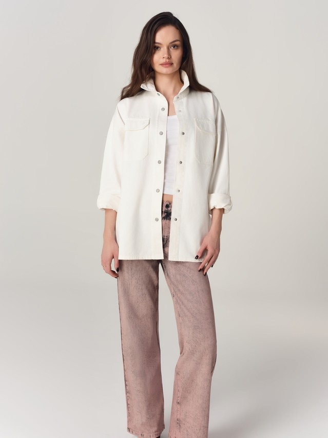 Ветровка джинсовая жен. C CON-924, р.170-84-90, off white - 6