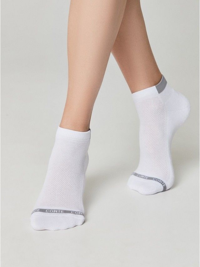 Носки женские хлопковые CE ACTIVE (короткие, махр. стопа) 16С-92СП, р.23, 573 белый - 4