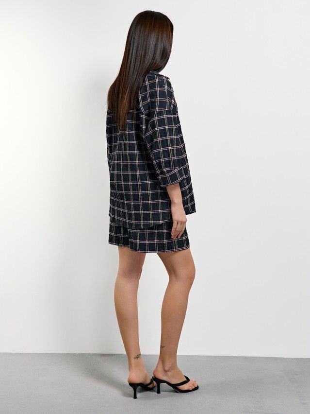 Рубашка женская C LRU 3321, р.170-84-90, black - 2