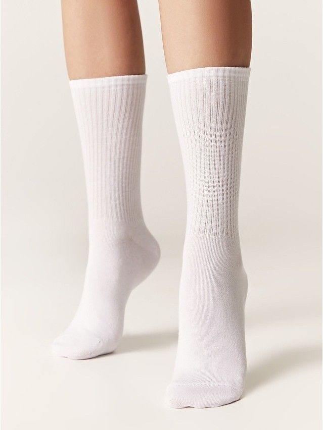 Носки женские хлопковые C FANTASY (с вышивкой) 24С-77СП, р.23-25, 636 белый - 6