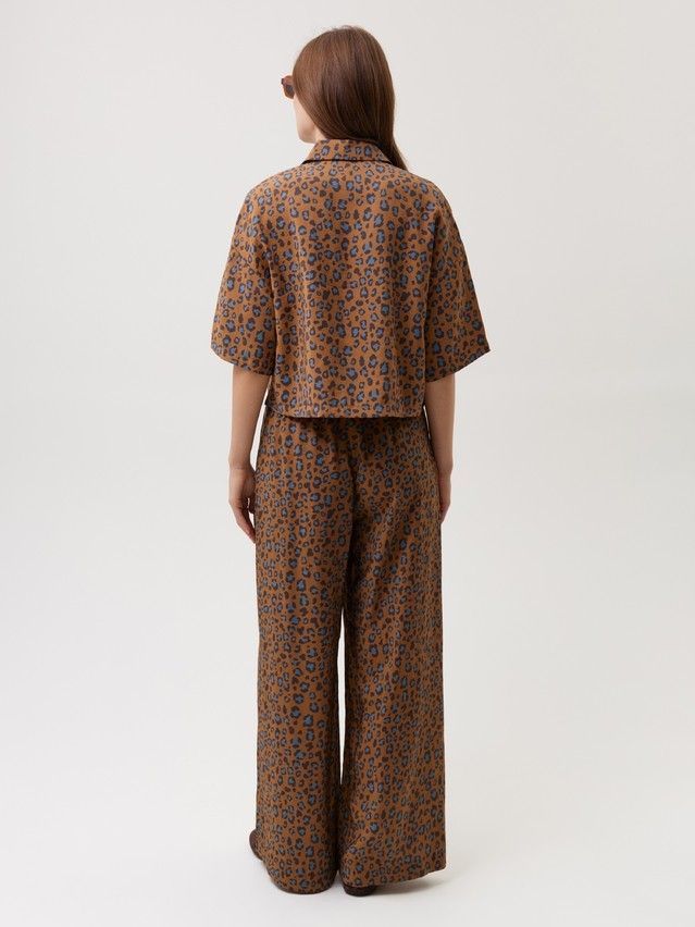 Блузка жен. C LBL 3729, р.170-84-90, chocolate leo - 5