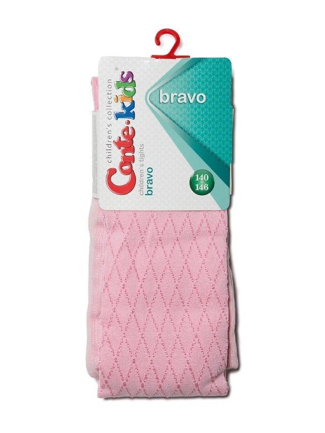 Колготки хлопковые детские BRAVO (жаккардовые) 14С-123СП, p. 140-146, светло-розовый, рис. 377 - 2