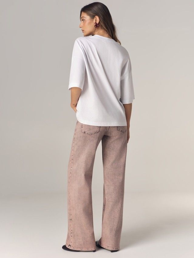 Джемпер женский C LD 3468, р.170-84, white-ice flowers - 4