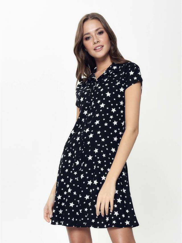 Платье женское LPL 884, р.170-84-90, black maxi star - 2