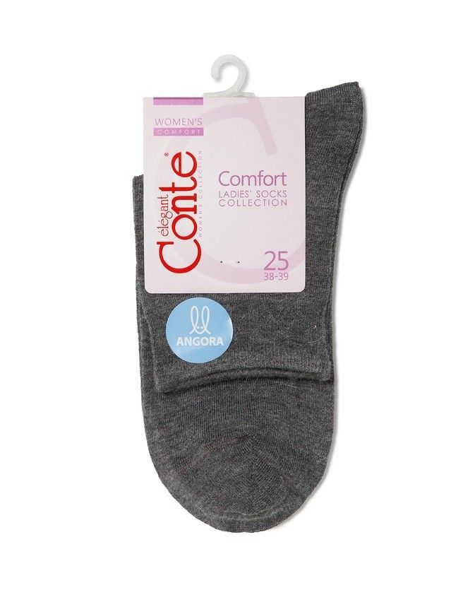 Носки вискозные женские COMFORT (ангора) 14С-114СП, р. 36-37, темно-серый, рис. 000 - 3