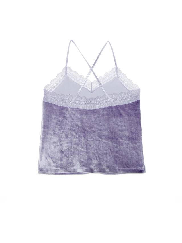 Velour top for home VELVET LOUNGEWEAR LHW 1008, s.170-84, grey-lilac - 4