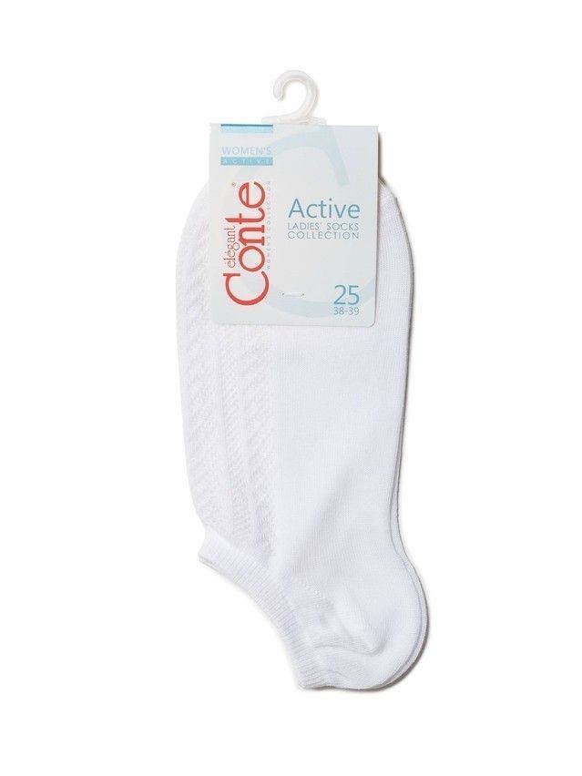 Носки женские хлопковые ACTIVE (ультракороткие) 19С-185СП, р.36-37, 179 белый - 3