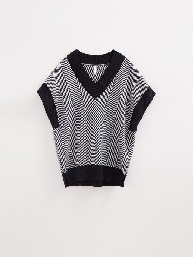 Жилет женский CE LDK2393 23С-93СП, р.170-84, black-white - 4