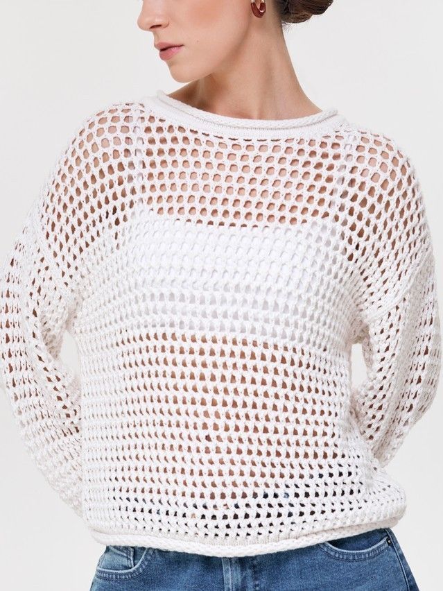 Джемпер женский CE LDK2556 25С-56СП, р.170-84, ecru - 4