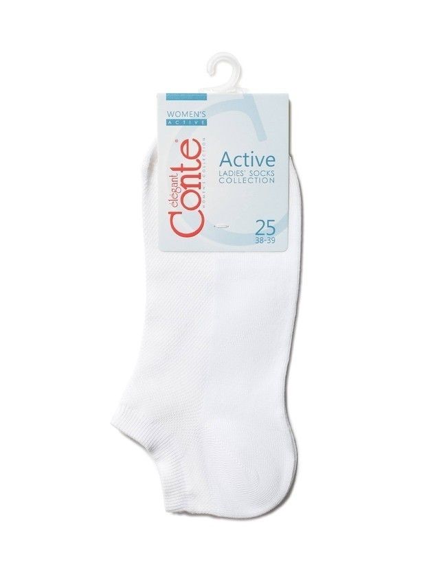 Носки женские хлопковые ACTIVE (короткие) 19С-183СП, р.36-37, 484 белый - 3