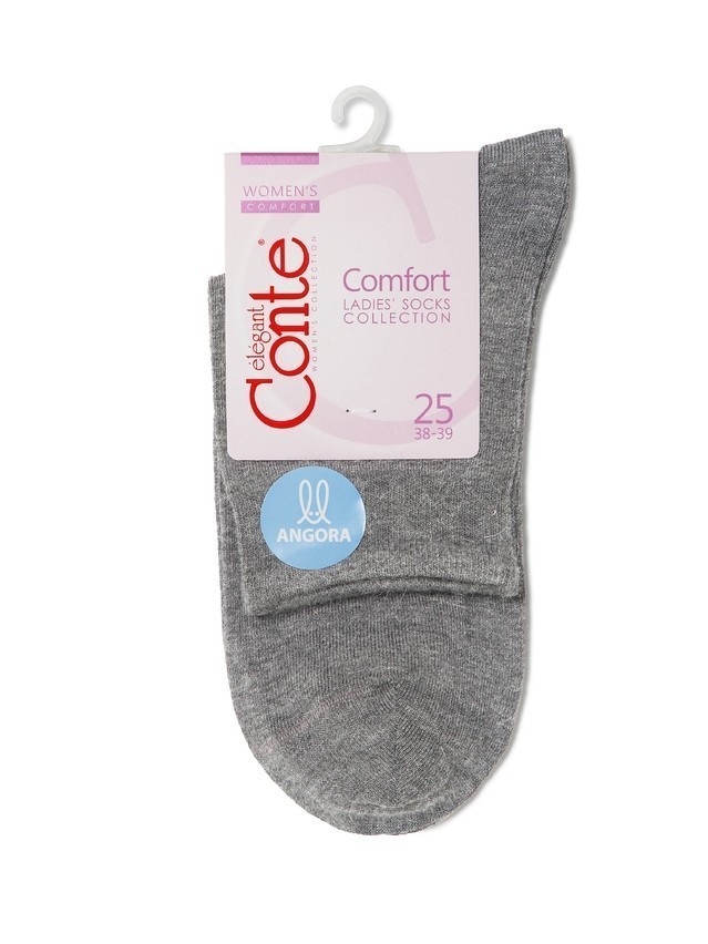 Носки вискозные женские COMFORT (ангора) 14С-114СП, р. 36-37, серый, рис. 000 - 4