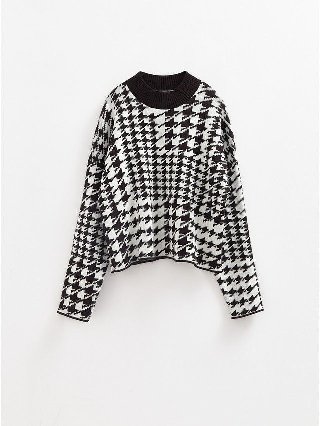 Джемпер женский CE LDK23103 23С-103СП, р.170-84, black-white - 4