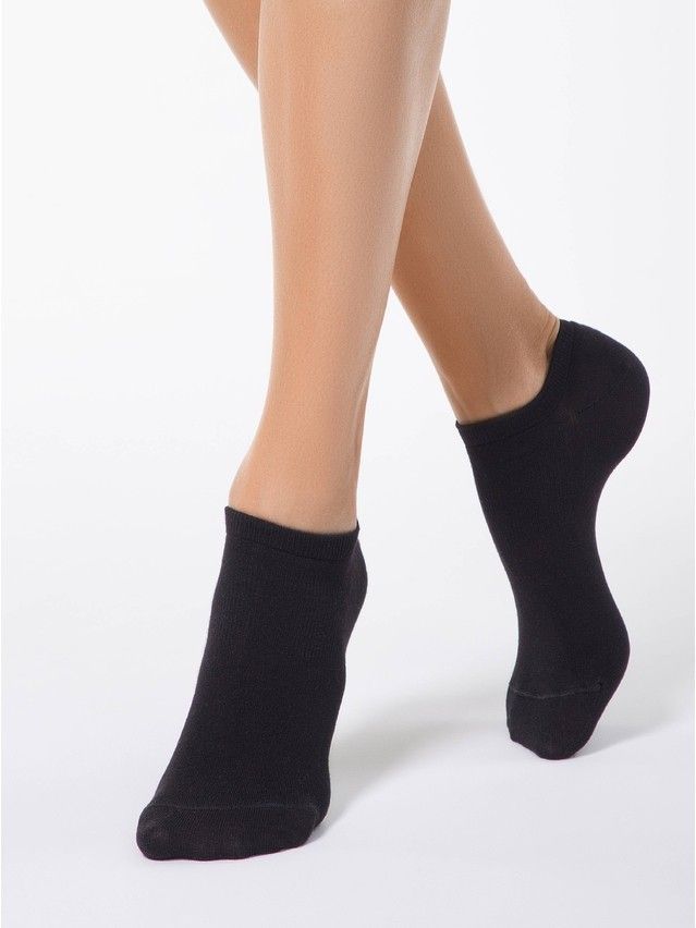 Носки вискозные женские ACTIVE (короткие, tencel) 15С-77СП, р. 36-37, черный, рис. 079 - 1