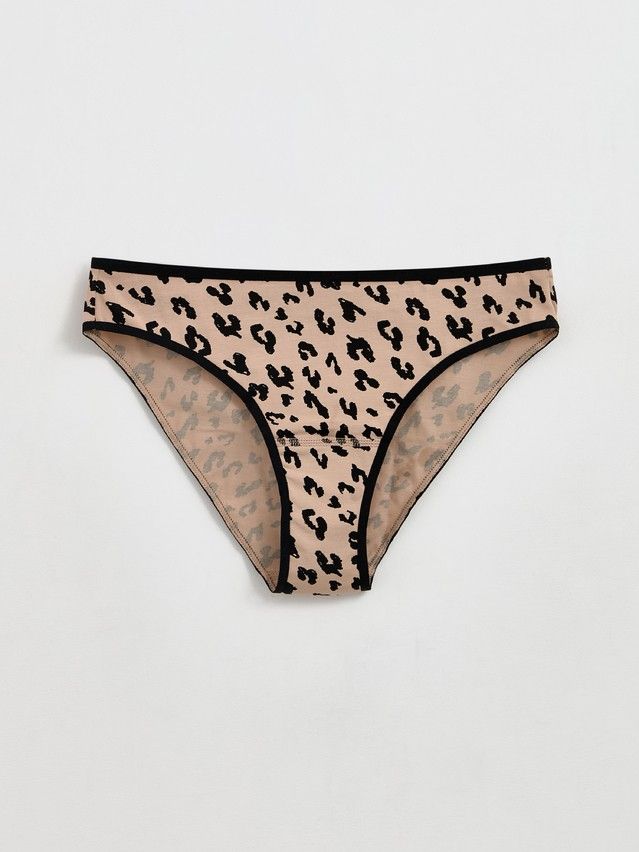 Трусы женские CE PRINT DOTS LB 2546, р.90, beige-black leo - 3