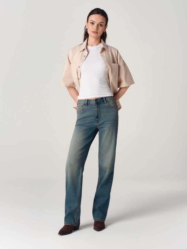 Ветровка джинсовая жен. C CON-926, р.170-84-90, beige - 1