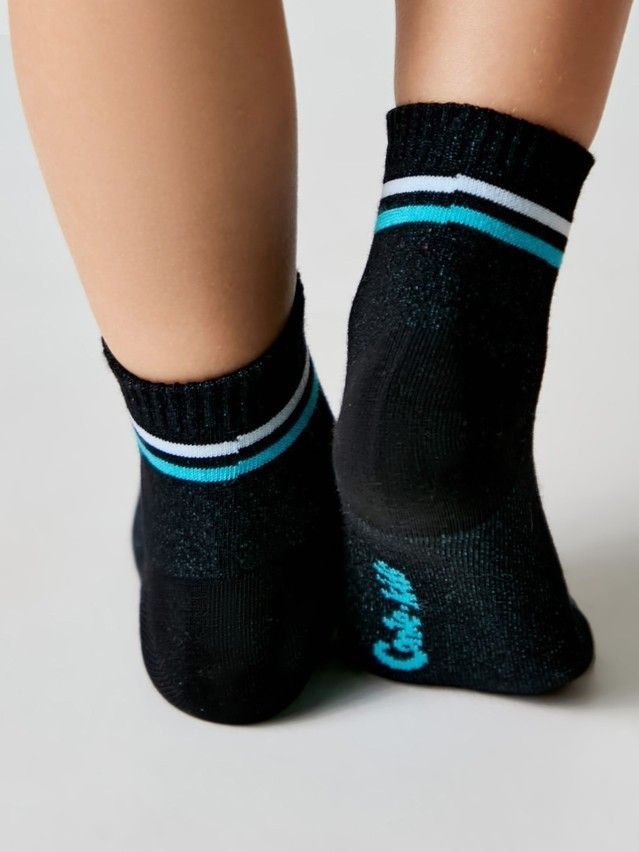 Носки детские ACTIVE (короткие) 13С-34СП, р.16, 508 черный-бирюза - 3