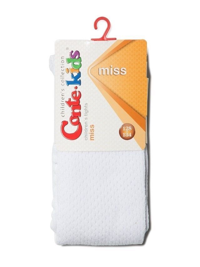 Колготки хлопковые детские MISS (ажурные) 7С-80СП, p. 116-122, белый, рис. 269 - 3
